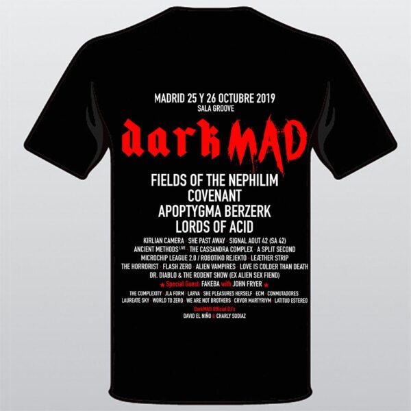 Camiseta DarkMAD 2019 blanca/ roja